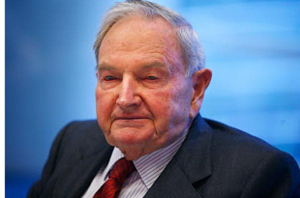 戴维-洛克菲勒去世图片