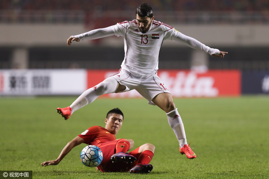 2018世预赛亚洲区12强赛:中国男足0-1叙利亚