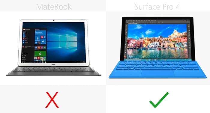 测评:华为MateBook vs. 微软Surface Pro 4 _ 环