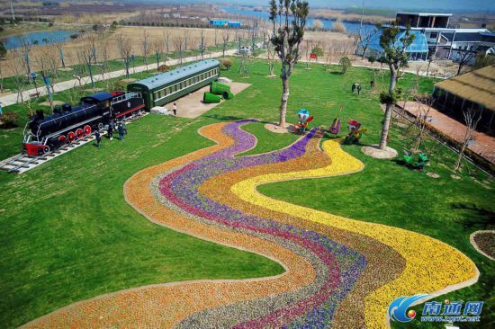 南通通州进鲜港鲜花小镇美景初现 3月31日开园
