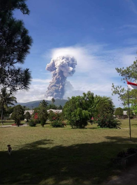 索普坦火山(来源:印度尼西亚国家灾害管理局)