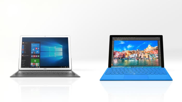 测评:华为matebook vs. 微软surface pro 4